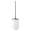 Keuco Elegance Wall Mounted Toilet Brush & Holder - Chrome/White