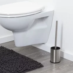 Tiger Bathroom Accessori Tiger Colar Freestanding Toilet Brush & Holder - Brushed Stainless Steel