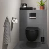 Tiger Bathroom Accessori Tiger Tune Toilet Roll Holder With Cover - Brushed Stainless Steel/Black