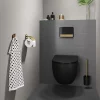 Tiger Bathroom Accessori Tiger Tune Toilet Roll Holder With Cover - Brushed Brass/Black -Deals Accessory Ranges Store 1326635646 d4