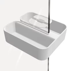 Tiger Bathroom Accessori Tiger 2-Store Clip-on Shower Basket - White -Deals Accessory Ranges Store 1500310146 d2