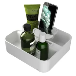 Tiger Bathroom Accessori Tiger 2-Store Clip-on Shower Basket - White -Deals Accessory Ranges Store 1500310146 d3