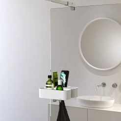 Tiger Bathroom Accessori Tiger 2-Store Clip-on Shower Basket - White -Deals Accessory Ranges Store 1500310146 d4