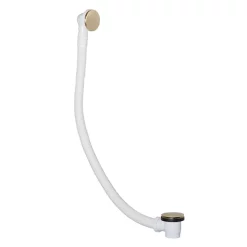 Just Taps Plu JTP Vos Brushed Brass Click Clack Bath Waste