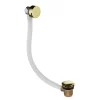 Just Taps Plu JTP Vos Brushed Brass Click Clack Bath Filler Waste