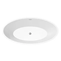 Victorian Plumbing Alcamo 1600 X 805 Curved Ripple Design Bath With Chrome Waste -Deals Accessory Ranges Store afb614c d2