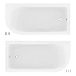 Victorian Plumbing Appleby 1550 Roll Top Shower Bath + Brushed Brass Leg Set -Deals Accessory Ranges Store aprh15bb d2