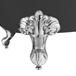 Victorian Plumbing Appleby Grey 1700 Roll Top Shower Bath + Chrome Leg Set -Deals Accessory Ranges Store aprh1700bgry d1