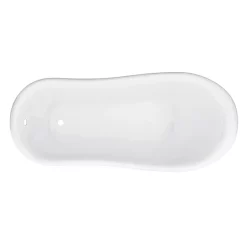 Victorian Plumbing Astoria 1550 Roll Top Slipper Bath + Brushed Brass Leg Set -Deals Accessory Ranges Store ast1550bb d2