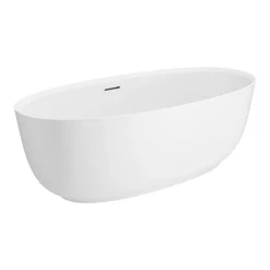 Arezzo 1700 X 800 Matt White Solid Stone Modern Double Ended Bath -Deals Accessory Ranges Store az168slwd3