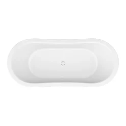Arezzo 1690 X 750 Matt White Solid Stone Traditional Roll Top Slipper Bath -Deals Accessory Ranges Store az175sband1