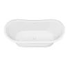 Arezzo 1690 X 750 Matt White Solid Stone Traditional Roll Top Slipper Bath -Deals Accessory Ranges Store az175sband4