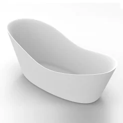 Arezzo 1700 X 750 Matt White Solid Stone Modern Slipper Bath -Deals Accessory Ranges Store az175slw d4