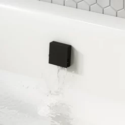 Arezzo Matt Black Square Slimline Freeflow Bath Filler Waste And Overflow -Deals Accessory Ranges Store az243mbsq d1