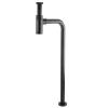 Arezzo Round Modern Matt Black Basin Bottle Trap + Tube To Floor Pipe Set -Deals Accessory Ranges Store az604mb l