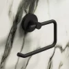 Arezzo Matt Black Round Toilet Roll Holder -Deals Accessory Ranges Store azb116d1