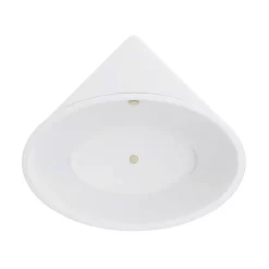 Arezzo Corner Modern Free Standing Bath (1270 X 1270mm) With Brushed Brass Waste -Deals Accessory Ranges Store azb27bb d2