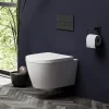 Arezzo Matt Black Square Toilet Roll Holder -Deals Accessory Ranges Store azb31 d3