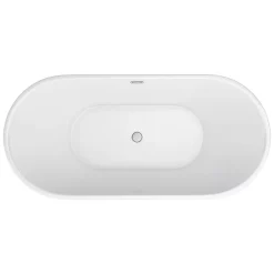 Arezzo Fluted 1700 X 800mm Double Ended Freestanding Bath -Deals Accessory Ranges Store azbt25bwf d2b 1