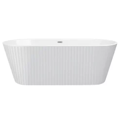 Arezzo Fluted 1700 X 800mm Double Ended Freestanding Bath -Deals Accessory Ranges Store azbt25wf d1