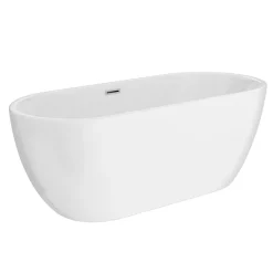 Arezzo Freestanding Modern Bath With Chrome Waste -Deals Accessory Ranges Store azbthcd3