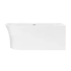 Arezzo 1500 X 750 Modern Curved Corner Bath -Deals Accessory Ranges Store azc15 n d1