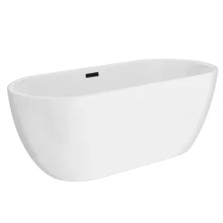 Arezzo Freestanding Modern Bath With Matt Black Waste -Deals Accessory Ranges Store azfremb detail2