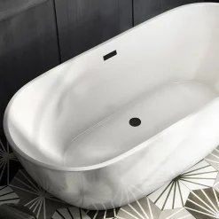 Arezzo Matt Black Overflow Insert And Pop-Up Waste Cover -Deals Accessory Ranges Store azmbofd1l