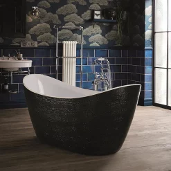 Heritage Bathroom Heritage Alderley Croc Skin Effect Freestanding Acrylic Bath (1730 X 730mm) -Deals Accessory Ranges Store balfs00crc d1