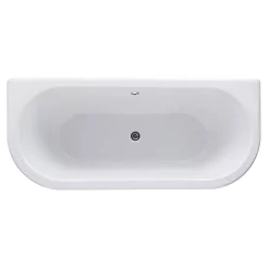 Bayswater Courtnell 1700mm Double Ended Back-To-Wall Freestanding Bath -Deals Accessory Ranges Store bayb106 d1