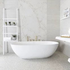 BagnoDesign Koy Bagnoquartz Stone Freestanding Bath -Deals Accessory Ranges Store bdbkoy860ws d3