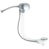 BagnoDesign Chrome Bath Filler With Pop-up Waste 500mm