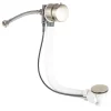 BagnoDesign Brushed Nickel Bath Filler With Pop-up Waste 500mm