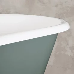 Hurlingham Bath Hurlingham Bisley Cast Iron Roll Top Bath (1690x750mm) With Feet -Deals Accessory Ranges Store bisley d1n