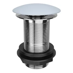 Arezzo Matt Blue Ceramic Unslotted Click Clack Basin Waste -Deals Accessory Ranges Store blucw02 n l