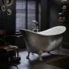 Heritage Bathroom Heritage Lyddington Freestanding Acrylic Bath (1730 X 750mm) With Feet - Stainless Steel Effect