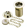 Bristan Traditional Bath Waste + Porcelain Plug Gold Plated Slotted -Deals Accessory Ranges Store bristantraditionalbathwastewithporcelainpluggoldplatedslottedl