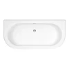 Nuie Shingle 1700mm Double Ended Back To Wall Bath With Panel