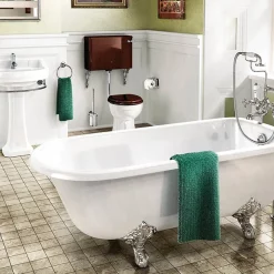 Urlington Bathroom Burlington Blenheim Single Ended 1700 X 750mm Freestanding Bath + Legs