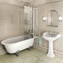 Urlington Bathroom Burlington Hampton RH 1700 X 750mm Showering Bath + Legs -Deals Accessory Ranges Store burhamprhd1 1
