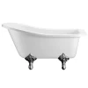 Urlington Bathroom Burlington Buckingham Slipper 1500 X 750mm Freestanding Bath + Legs -Deals Accessory Ranges Store burlingtonbuckinghamslipper1500mmfreestandingbathwithlegsdetail1