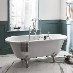 Urlington Bathroom Burlington Windsor Double Ended 1700mm Freestanding Bath + Legs -Deals Accessory Ranges Store burwdsr1700de ln