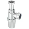 McAlpine Plumbing Product McAlpine 32mm Chrome Adjustable Inlet Slim Bottle Trap