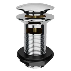 Victorian Plumbing Traditional Chrome Click Clack Basin Waste + Bottle Trap Pack