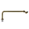 Chatsworth Traditional Exposed Shallow Seal Bath Trap & Pipe Antique Brass