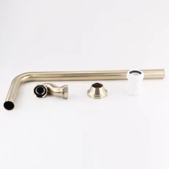 Chatsworth Traditional Exposed Shallow Seal Bath Trap & Pipe Brushed Brass