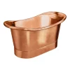 The Period Bathroom Company Trafalgar Copper 1500 X 710mm Double Ended Slipper Roll Top Bath Tub
