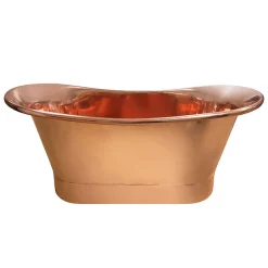 The Period Bathroom Company Trafalgar Copper 1500 X 710mm Double Ended Slipper Roll Top Bath Tub -Deals Accessory Ranges Store copd115 nd1