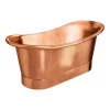 The Period Bathroom Company Trafalgar Copper 1700 X 710mm Double Ended Slipper Roll Top Bath Tub