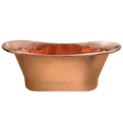 The Period Bathroom Company Trafalgar Copper 1700 X 710mm Double Ended Slipper Roll Top Bath Tub -Deals Accessory Ranges Store copd117d1